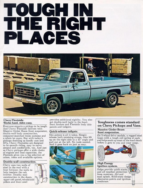 1977 Chevrolet Tough Trucks Brochure Page 3